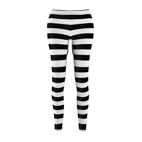 Striped Tights - Black and White – The Rack Shack