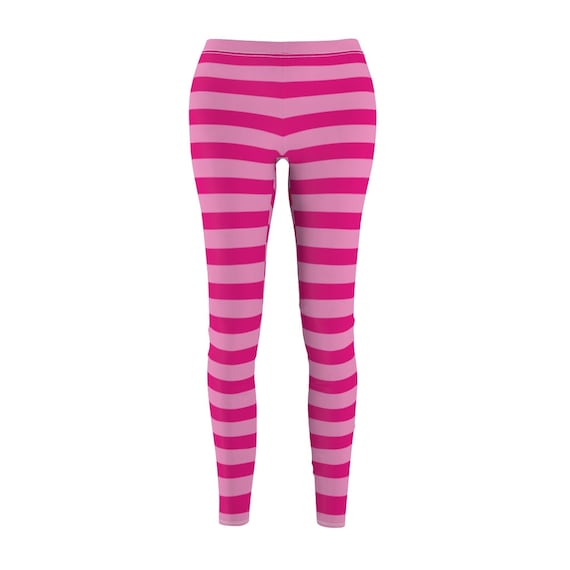 Pink Striped Leggings Pig, Halloween Leggings for Teens and Women, Pink  Striped Leggings, Halloween Costume Women Teens -  Hong Kong