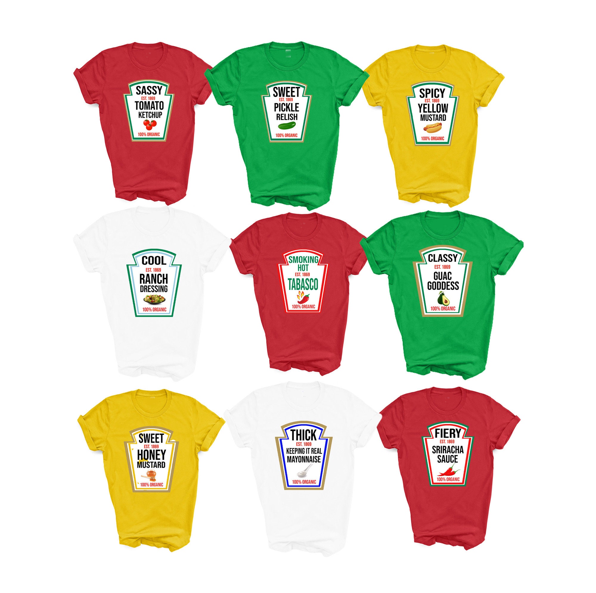 Condiment Shirt, Group Halloween Costumes, Group Halloween Shirts, Ke…