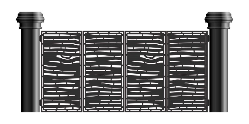 CNC Gate Design DXF File Laser Cut Gate Pattern Digital Download Home ...