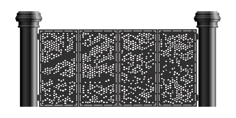 CNC Gate Design DXF File Laser Cut Gate Pattern Digital Download Home ...