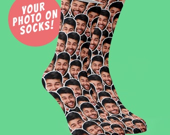 Face Mash Photo Socks, Print your photo onto Socks
