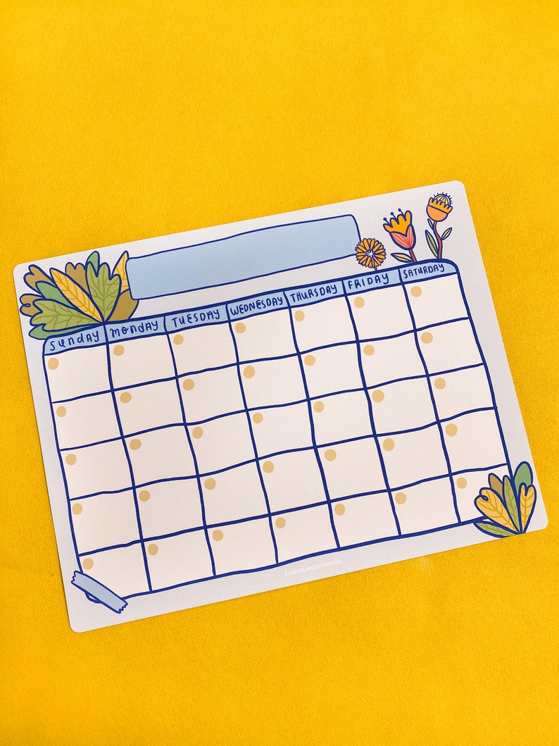 Spring Open Printable Calendar / Spring Theme Calendar / Open | Etsy