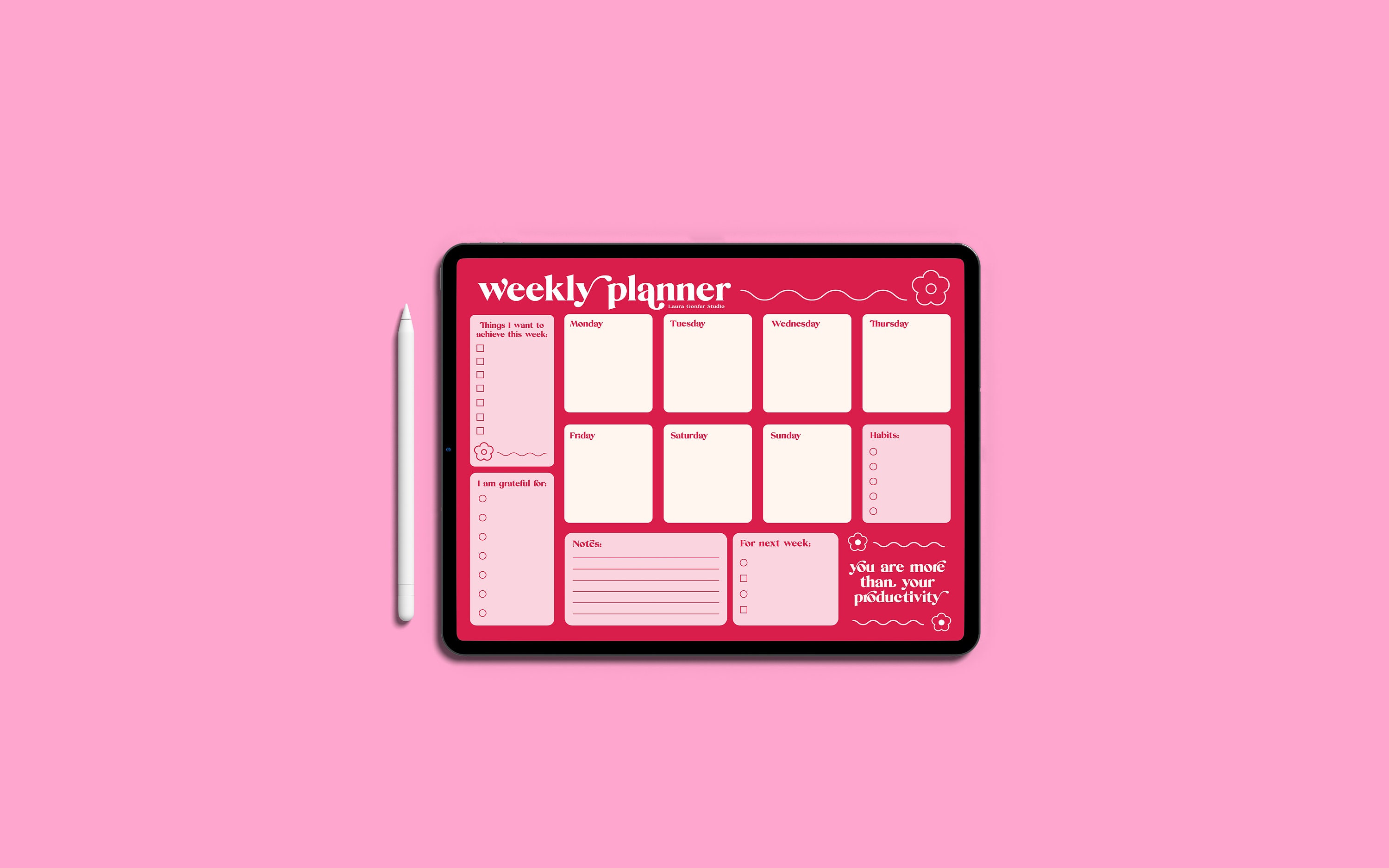 Digital Weekly Planner / Goodnotes Planner / iPad Planner / Printable ...
