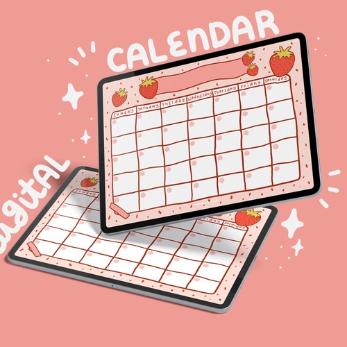 Cute Frog Open Printable Calendar Digital Download Calendar Etsy