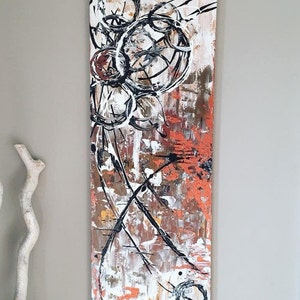 Weisse Birken Acryl Malerei Auf Leinwand Moderne Kunst Lange Etsy