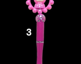 Labubu Beaded Pens labubu the monster Character Beaded Pens Cute Pens Ballpoint Beaded Pen gift for her low price limited stock