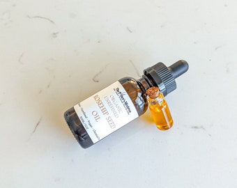 ROSEHIP SEED OIL | organic, cold pressed, and unrefined | face, hair, and body oil | brightening serum | natural skincare | zero waste