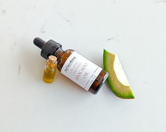 AVOCADO OIL | organic, cold pressed, and unrefined | face, body, and hair oil | vegan skincare | zero waste skincare | natural skincare