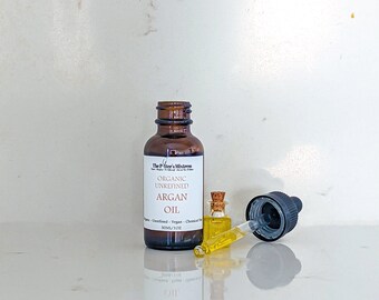 MOROCCAN ARGAN OIL | organic, cold pressed, and unrefined | face, hair, and body oil | vegan | zero waste skincare | natural skincare