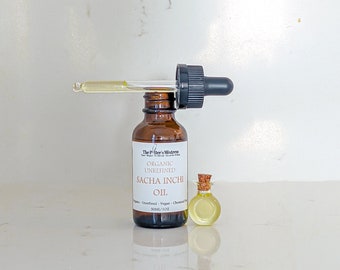 SACHA INCHI OIL | organic, cold pressed, and unrefined | face, hair, and body oil | natural skincare | vegan skincare | zero waste skincare