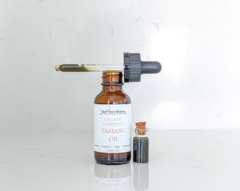 TAMANU OIL | organic, cold pressed, and unrefined | face, hair, and body oil | healing, repairing skincare | vegan | zero waste skincare