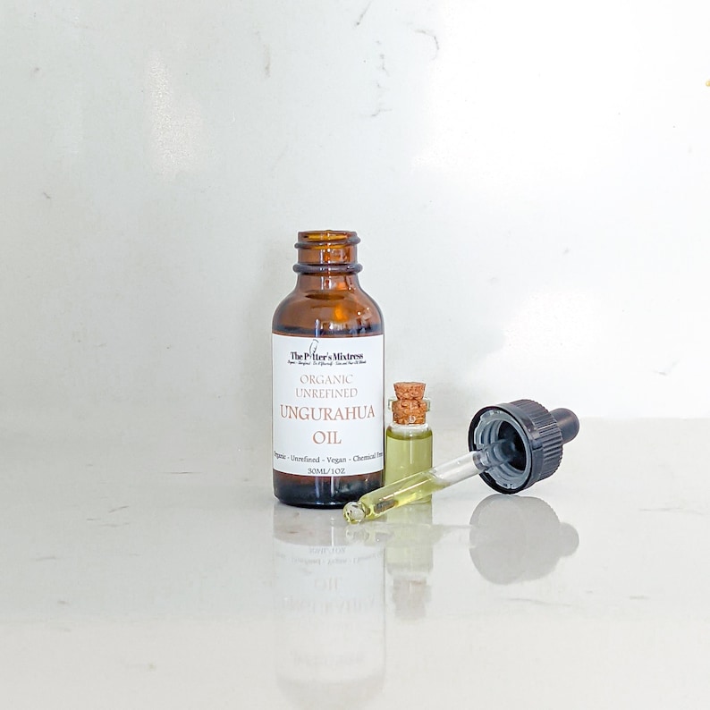 UNGURAHUA OIL | organic, cold pressed, and unrefined | scent with Palo Santo Oil or Bulgarian Rose Oil | restorative hair serum | de-frizz imagen 2