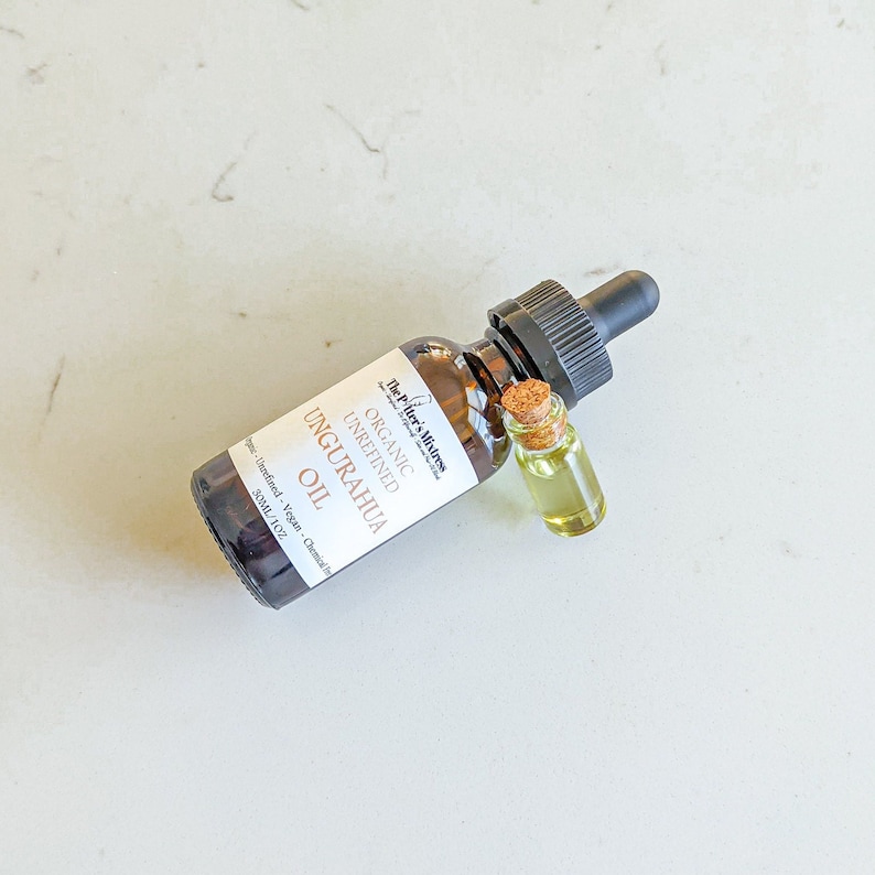 UNGURAHUA OIL | organic, cold pressed, and unrefined | scent with Palo Santo Oil or Bulgarian Rose Oil | restorative hair serum | de-frizz imagen 1