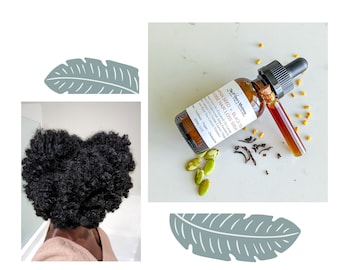 Sérum de calabaza y té negro para combatir la caída del cabello / Aceite de ortiga para el crecimiento del cabello / Aceite de fenogreco para el cabello / Tratamiento para la alopecia / Calvicie / Rápido crecimiento del cabello