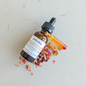 ROSEHIP + ROSA DAMASCENA Pampering Face Serum | Bulgarian Rose Face Oil | Anti Aging | Smooths Fine Lines | Brightens | Aromatherapy
