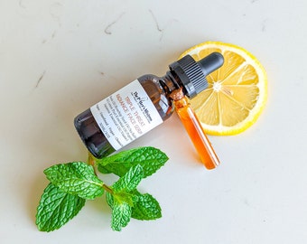 RADIANCE Face Serum | Marula + Rosehip + Sea Buckthorn + Lemon + Mint Face Oil | Brightens | Reduces Wrinkles | Refreshes Skin | Smooths