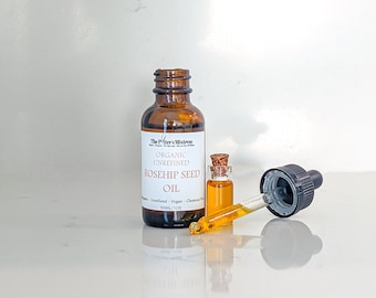 ROSEHIP SEED OIL | organic, cold pressed, and unrefined | face, hair, and body oil | brightening serum | vitamin c facial oil | zero waste