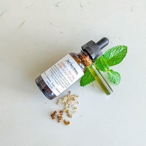 JOJOBA + TEA TREE Ailing Scalp Hair Serum | Herbal Scalp Treatment | Marshmallow Root Infused Hair Oil | Scalp Moisturizer | Dandruff Relief