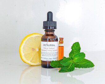RADIANCE Face Serum | Marula + Rosehip + Sea Buckthorn + Lemon + Mint Face Oil | Vitamin A  + C Serum | Brightening | Firming | Hydrating