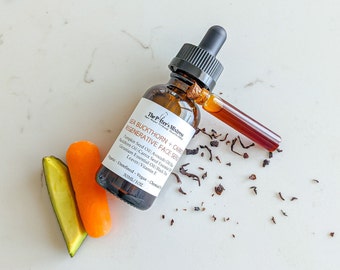 SEA BUCKTHORN + CARROT Regenerative Face Serum | Organic Skincare | Tightens | Reduces Under Eye Circles | Hydrates | Oxygenates | Brightens