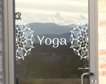 Large Half Mandala Car Decal: Boho Hippie Holographic or Solid Glossy Vinyl Sticker