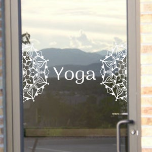 LARGE Half Mandala Car Decal Window Decal Boho Hippie Yoga Holographic Mandala Vinyl Sticker