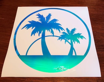 Sale Palm tree new vinyl decal for cars wall tumblers cups laptops windows Home Laptop Computer Truck Car phone Bumper Sticker Decal glass