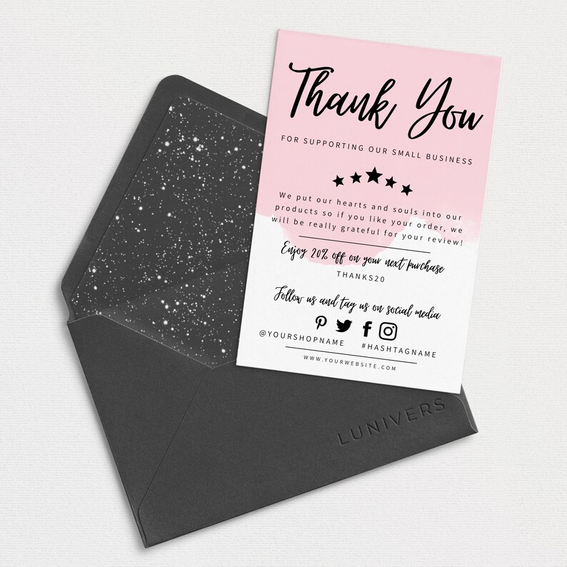 templett instant download DELIGHT modern chic Modern wedding Thank You Card simple modern wedding Thank You printable