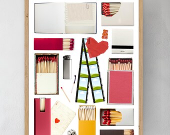 Editable Matchbox Poster, Trendy Matches Canva Template, Retro Matchbook Wall Art, Instant Digital Download