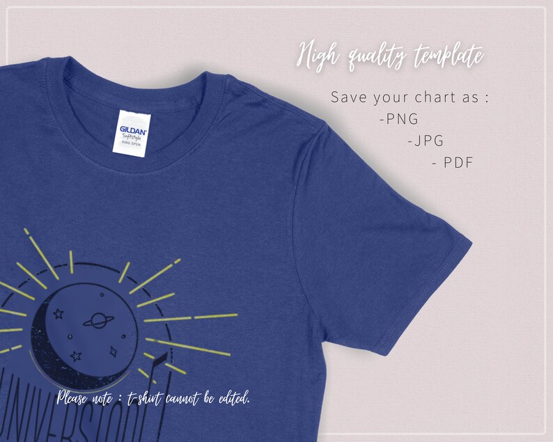 Download Fully Editable Size and Color Chart Gildan 64000 Softstyle | Etsy