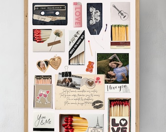 Editable Matchbook Poster Template | Blank Matchbook Canva Template | DIY Retro Matchbox Art | Custom Match Label Design | Instant Download