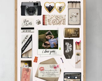 Editable Matchbook Poster Template | Blank Matchbook Canva Template | DIY Retro Matchbox Art | Custom Match Label Design | Instant Download
