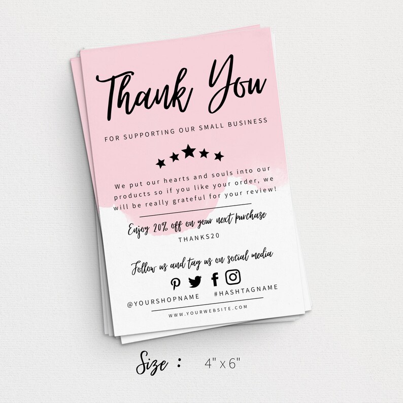 templett instant download DELIGHT modern chic Modern wedding Thank You Card simple modern wedding Thank You printable
