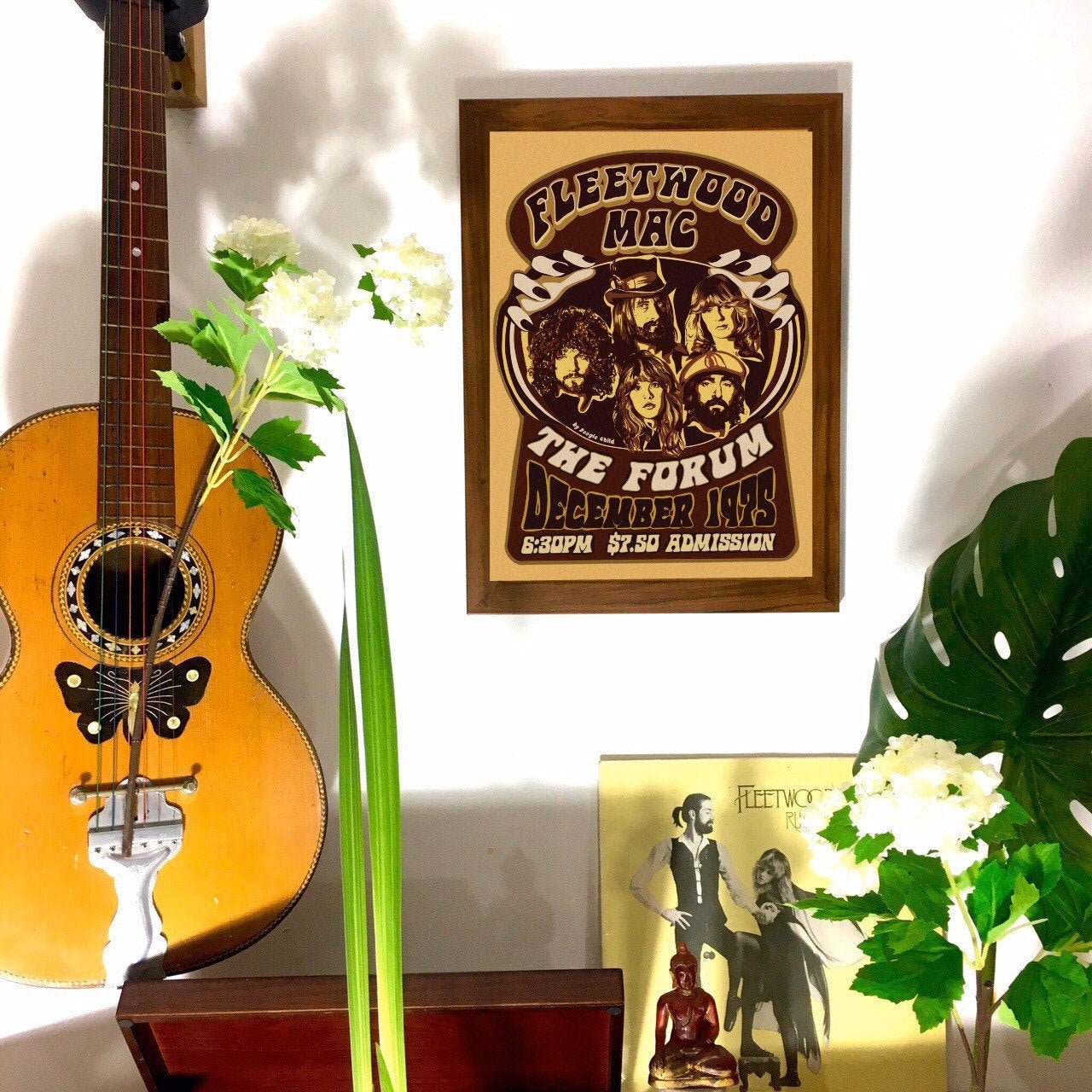 A Boogie Child Original 1970’s Inspired Psychedelic Art Nouveau Fleet…