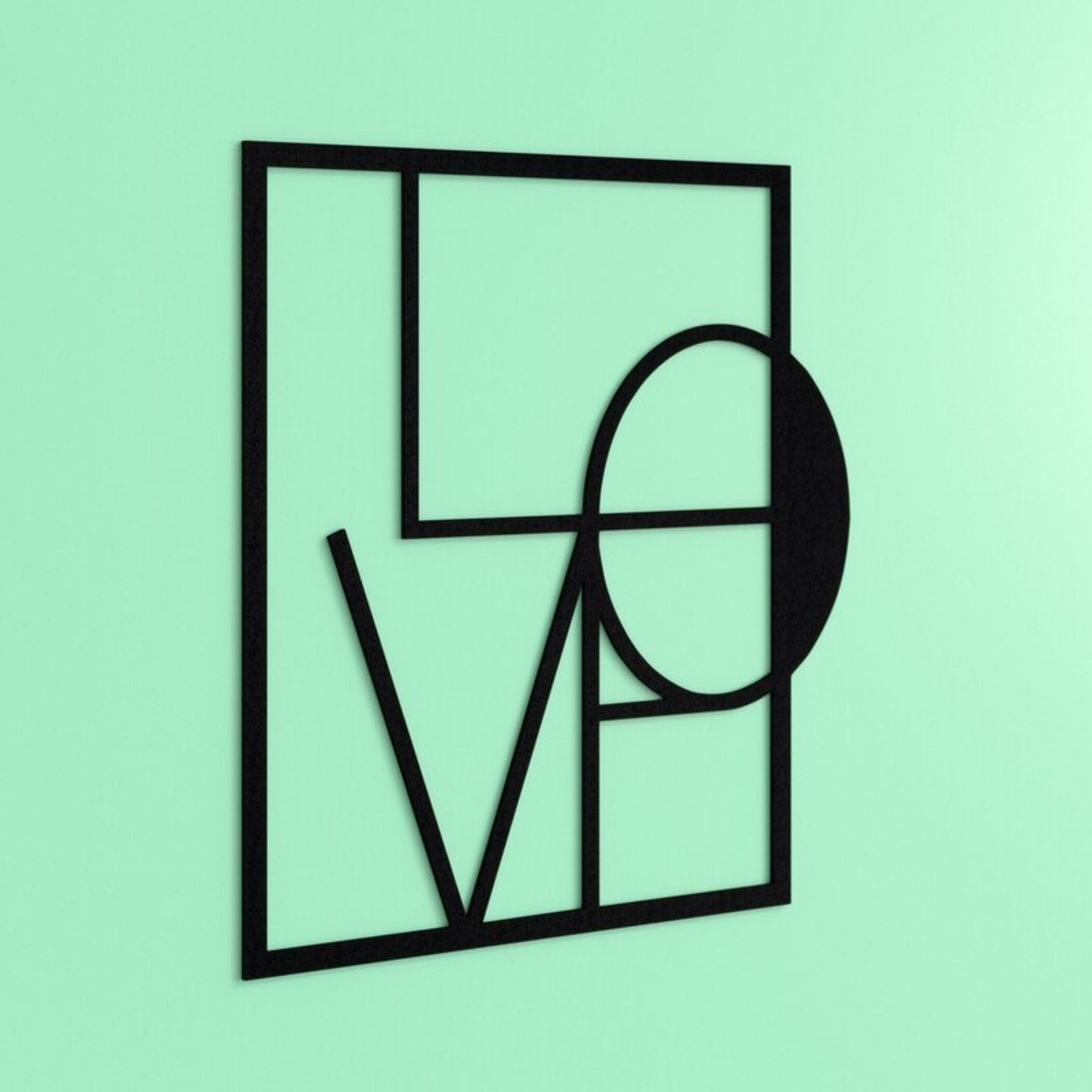 Love Metal Wall Art Collection Hanging Wall Décor Home Etsy