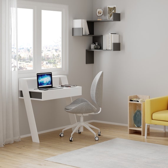 Home & Living Shelving Luksa Corner Bookcase Wall Mounted Stylish