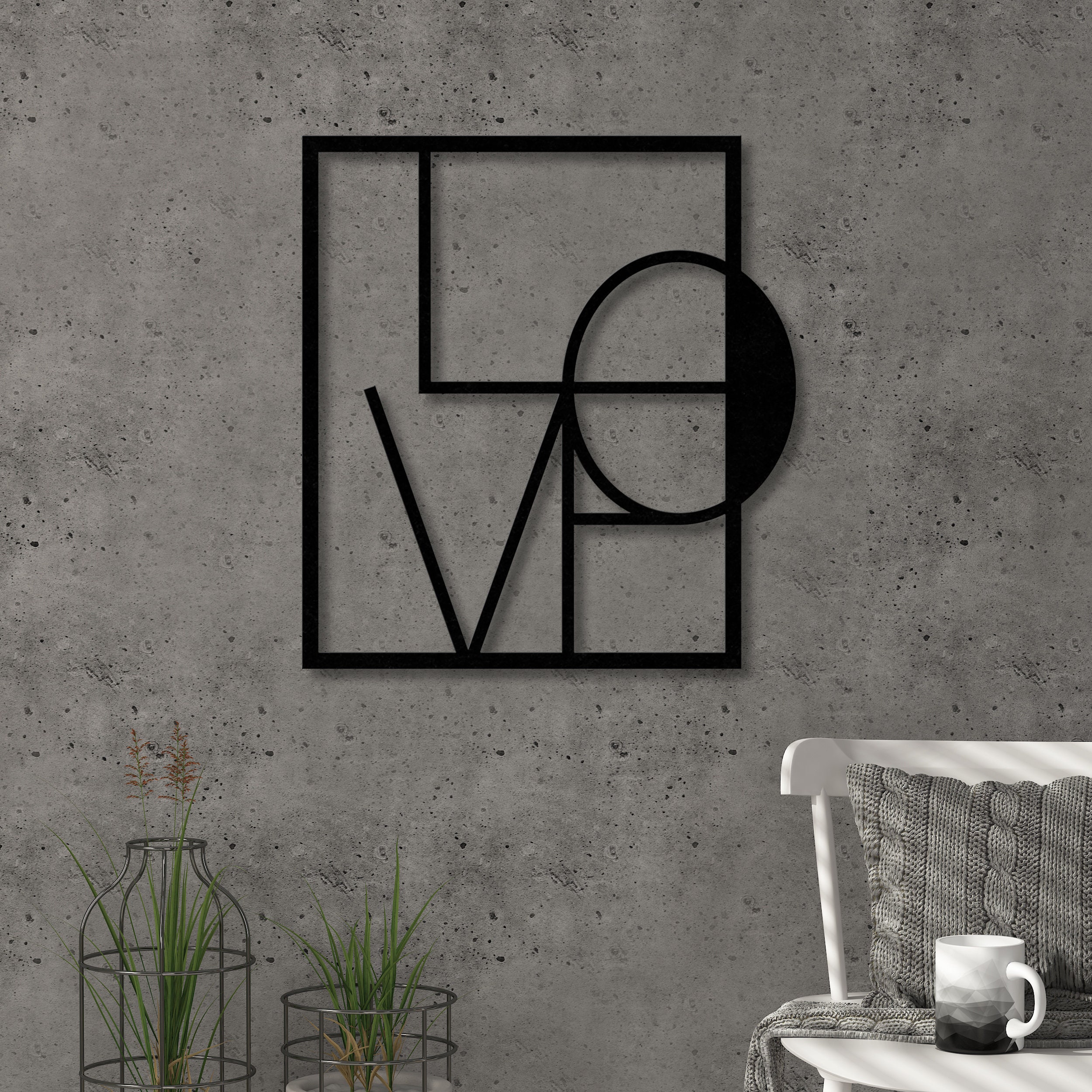 Love Metal Wall Art Collection Hanging Wall Décor Home Etsy