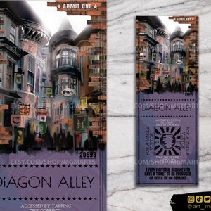 TICKET/LESEZEICHEN - Magie - Alley - Fan Art