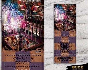 TICKET/BOOKMARK - Magic - Weas - Fan Art