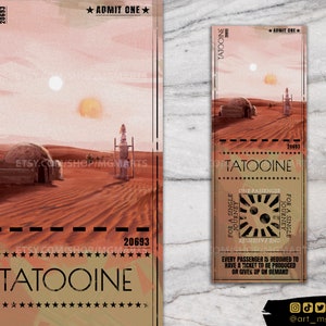 TICKET/BOOKMARK - SW - Desert - Fan Art