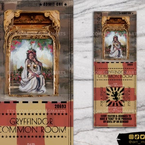 TICKET/LESEZEICHEN - Magische Häuser - Gry - Fan Art