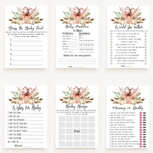 Pumpkin Baby Shower,baby Shower Games,printable Game Bundle,23 Harvest ...