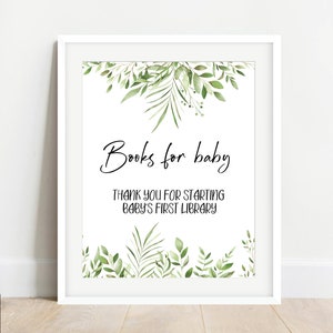 Greenery Baby Shower Guest Book Sign – WORDS & CONFETTI