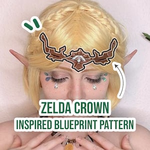Tears of the Kingdom Princess Zelda Crown Pattern// Blueprint EVA Pattern