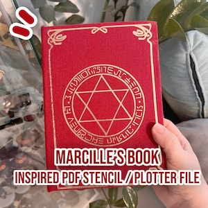 File PDF di stencil/plotter per libri ispirato al libro Marcille