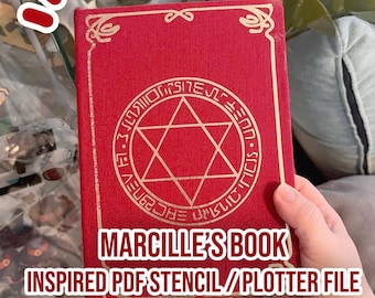 Marcille Buch inspirierte Buch Schablone/Plotter PDF