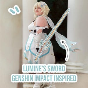Lumine Sword Inspired Genshin Impact Pattern // Blueprint EVA Pattern