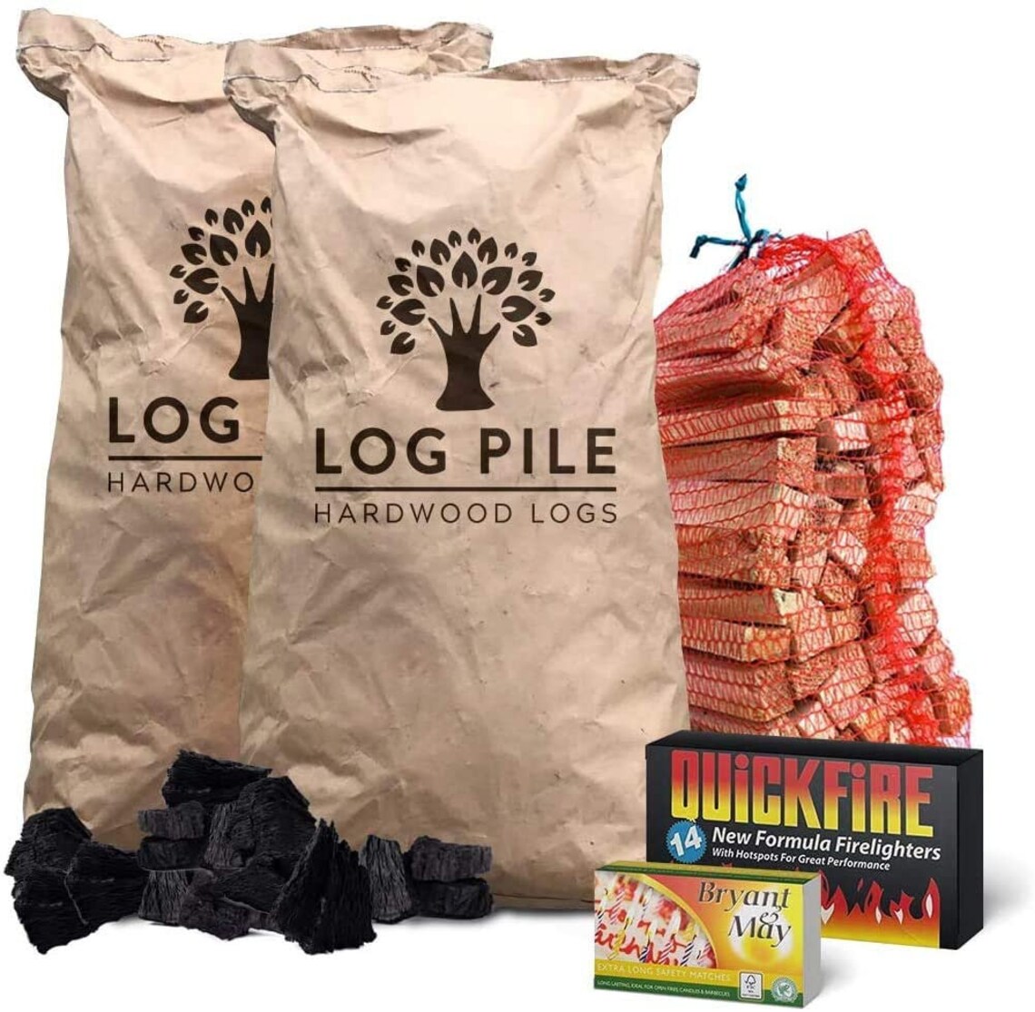 Charcoal BBQ Starter Kit. 2X 10 Kg Bags of Charcoal a 3kg Net Etsy