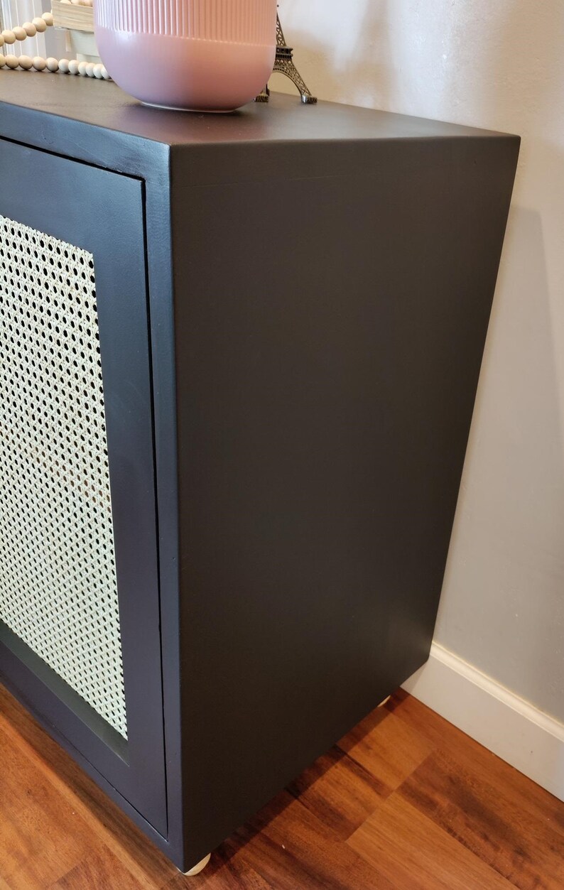 Custom Nightstand Rattan Cane Etsy